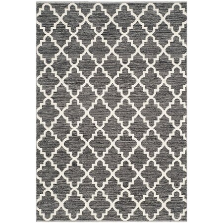 Safavieh 6 x 9 ft. Rectangle Montauk Hand Woven RugBlack & Ivory MTK810D-6